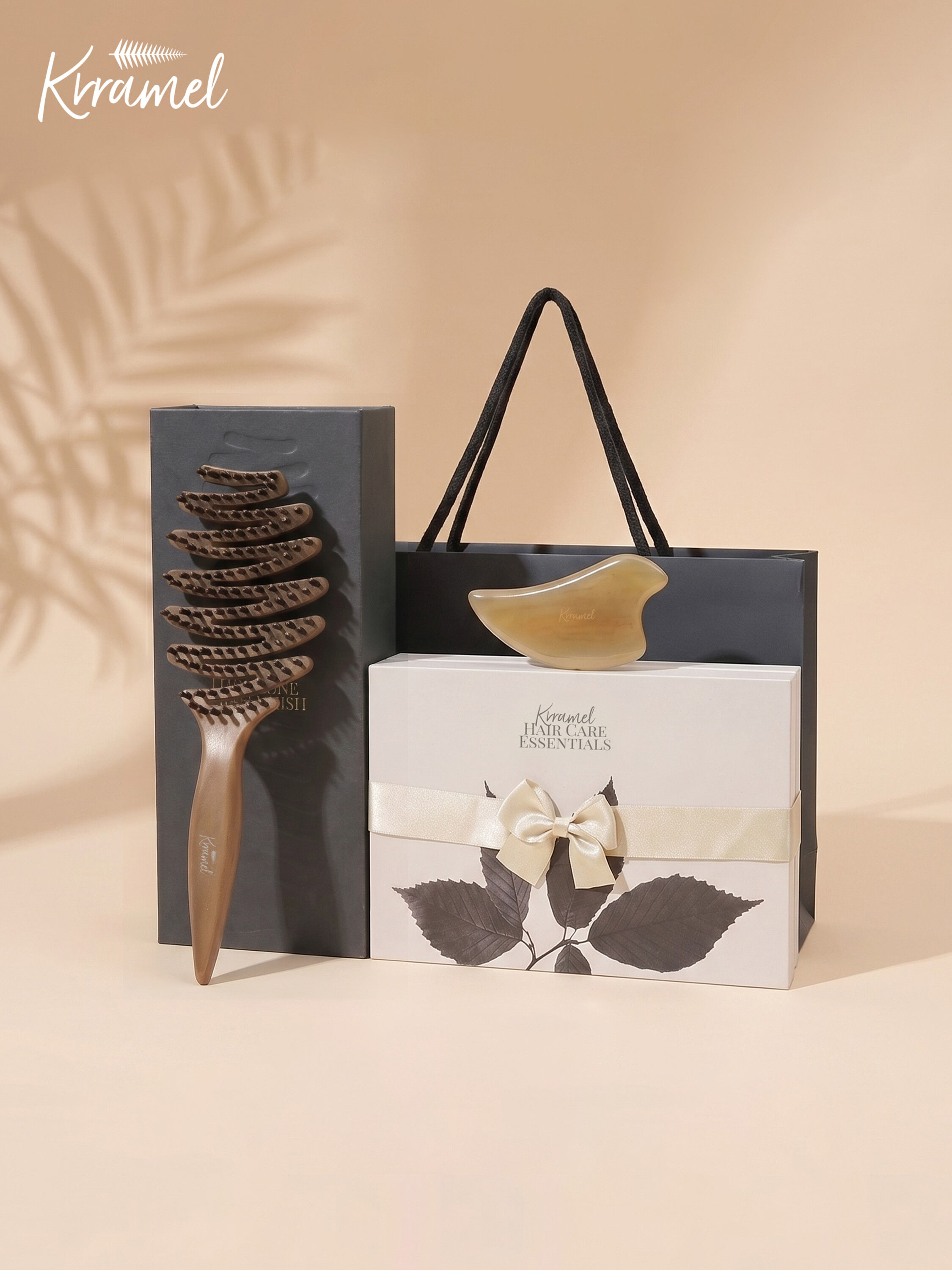 KRRAMEL | Face Scraping Gua Sha Massage Scalp Meridian Activation Comb Set ราคา 2,480 บาท*ส่งฟรี