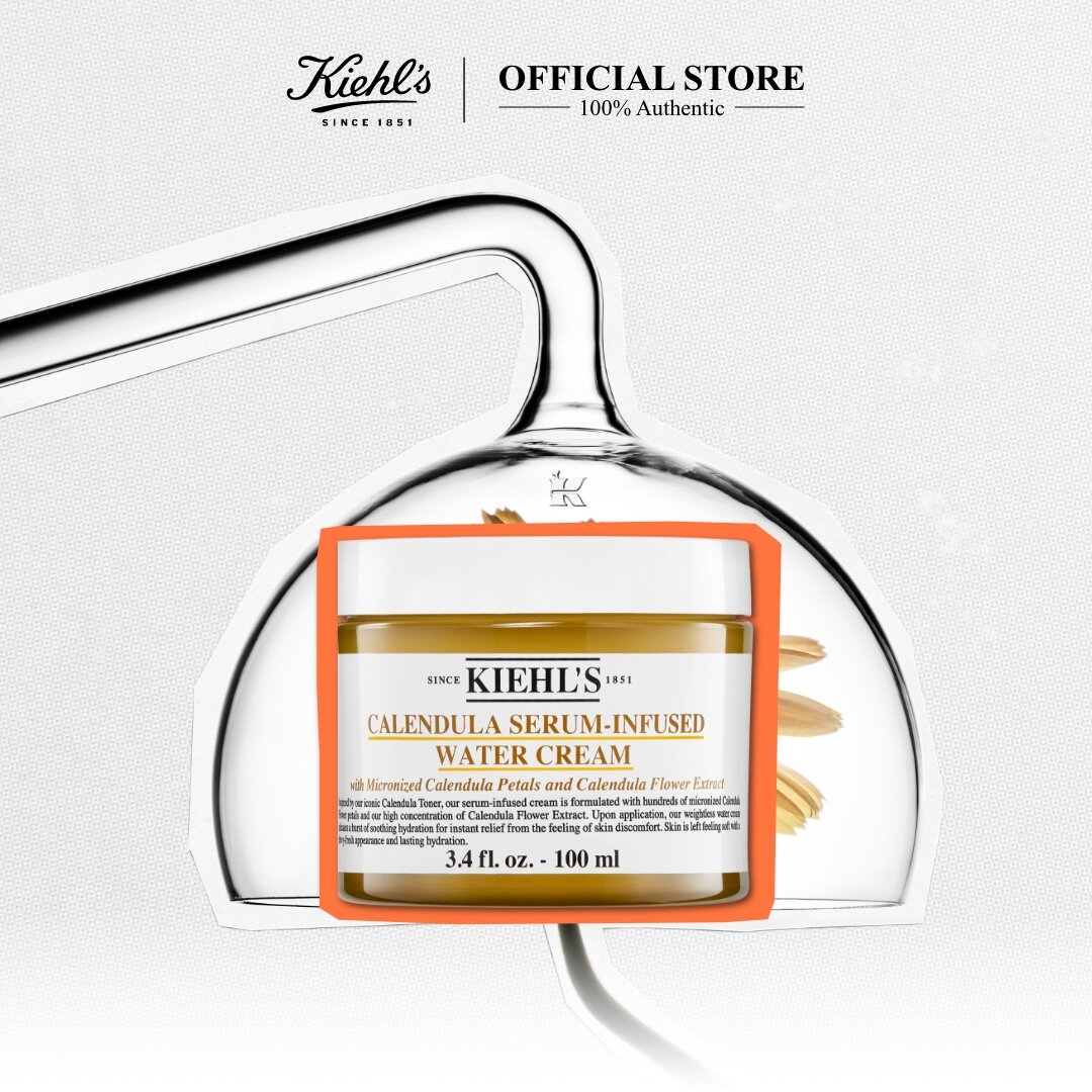 KIEHL'S CALENDULA SERUM-INFUSED WATER CREAM 100ML คีลส์ คาเลนดูล่า เซรั่ม-อินฟิวส์ วอเตอร์ ครีม ทรีทเม้นต์บำรุงผิว บำรุงผิวหน้า ราคา 3,550 บาท*ส่งฟรี