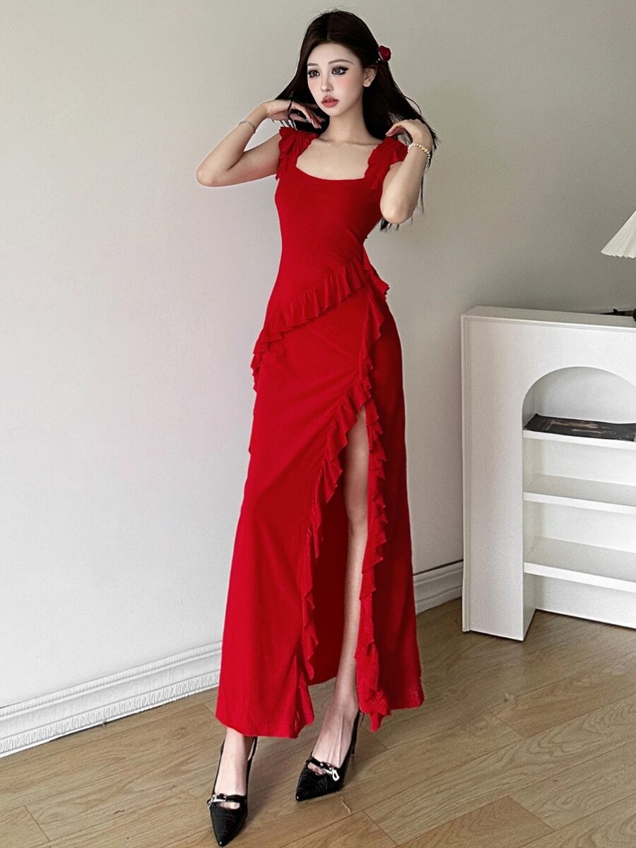 strapless open back dress Korea Avenue main image 0