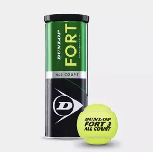 สินค้า Tennis ball 1 can (3 balls) D Fort All court  New Standard ลูกเทนนิส ขนหนานุ่ม สปีด สปินได้ดี ใช้ได้นาน มาตรฐานแข่งขัน รับประกันคุณภาพ