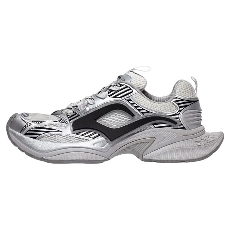DAISYFELLOWES | Silver Thick Sole Height-increasing Dad Shoes ราคา 9,150 บาท*ส่งฟรี