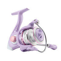 HAUT TON PR 1500-7000 สีม่วง SPINNING Fishing Reel5.2:1/4.7:1 Gear Ratioลากสูงสุด 14 กก.เหมาะสําหรับน้ําจืดและน้ําเค็ม