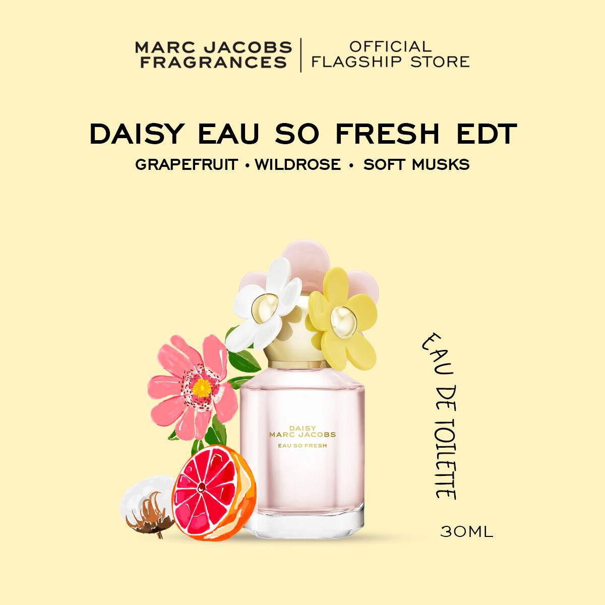 Marc Jacobs Fragrances Daisy Eau so Fresh Eau De Toilette Perfume ราคา 3,990 บาท*ส่งฟรี