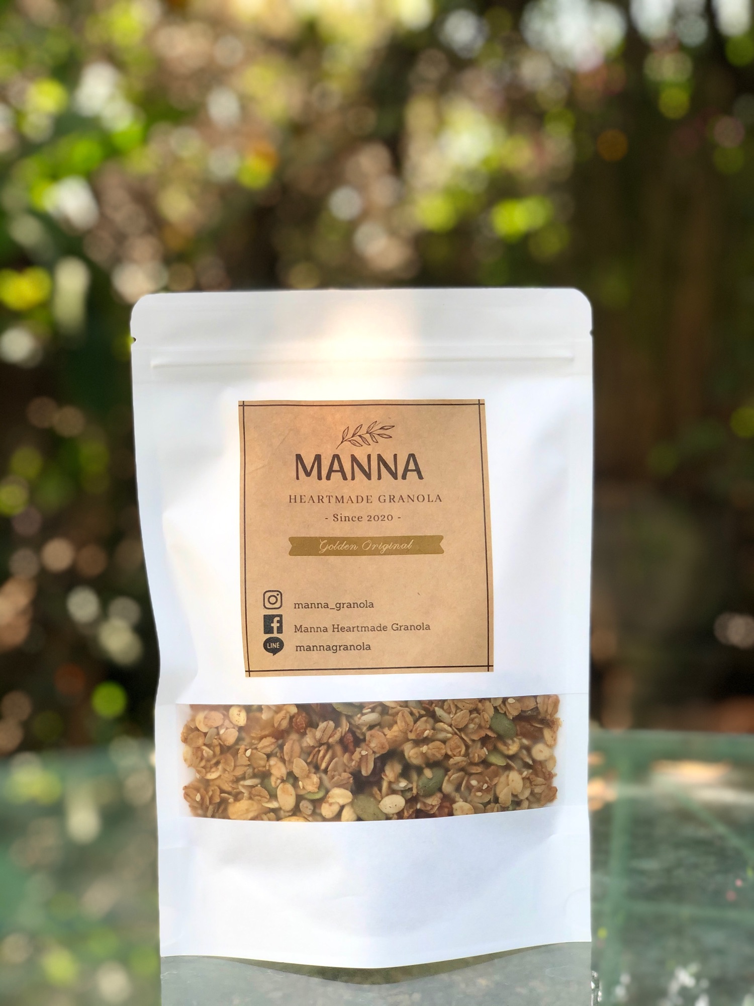 Manna Heartmade Granola กราโนล่า Made to Order รสดั้งเดิม Golden Original ขนาดใหญ่ 180 g
