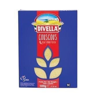 ดีเวลล่า cous cous (Divella Cous Cous Semolina 500g  Divella Cous Cous Semolina) บรรจุ 500g