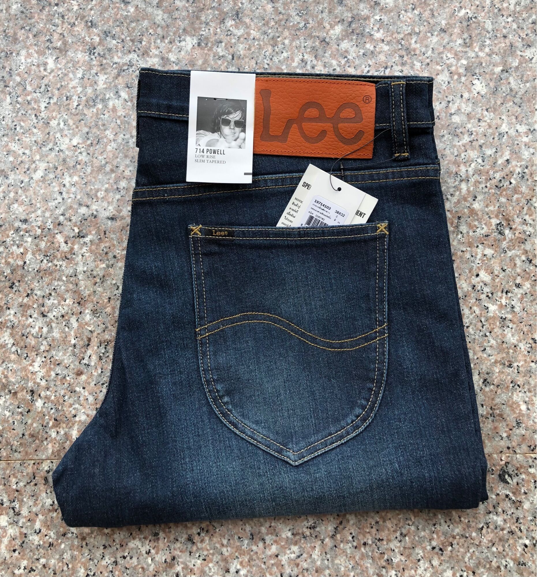 เอว 38)Lee 714 powell ผ้ายืด ทรงสลิมเข้ารูป 