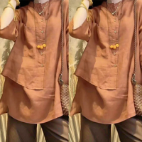 Lieoyuarn |เสื้อเชิ้ต ทรงหลวม ผ้าใส่สบาย