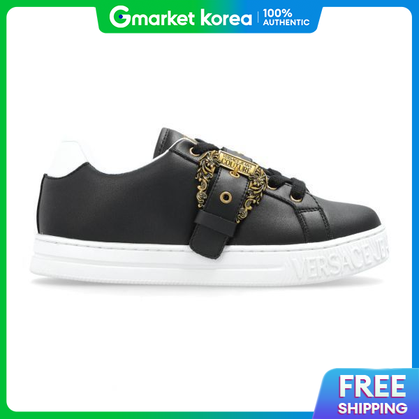 Versace | Versace Women's Rock Buckle Court Sneakers ราคา 10,927 บาท*ส่งฟรี