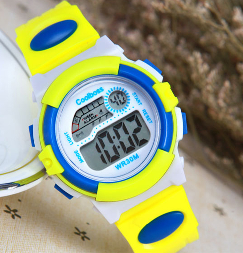 Children Watch BOY GIRL Candy Color Electronic Watch Gift