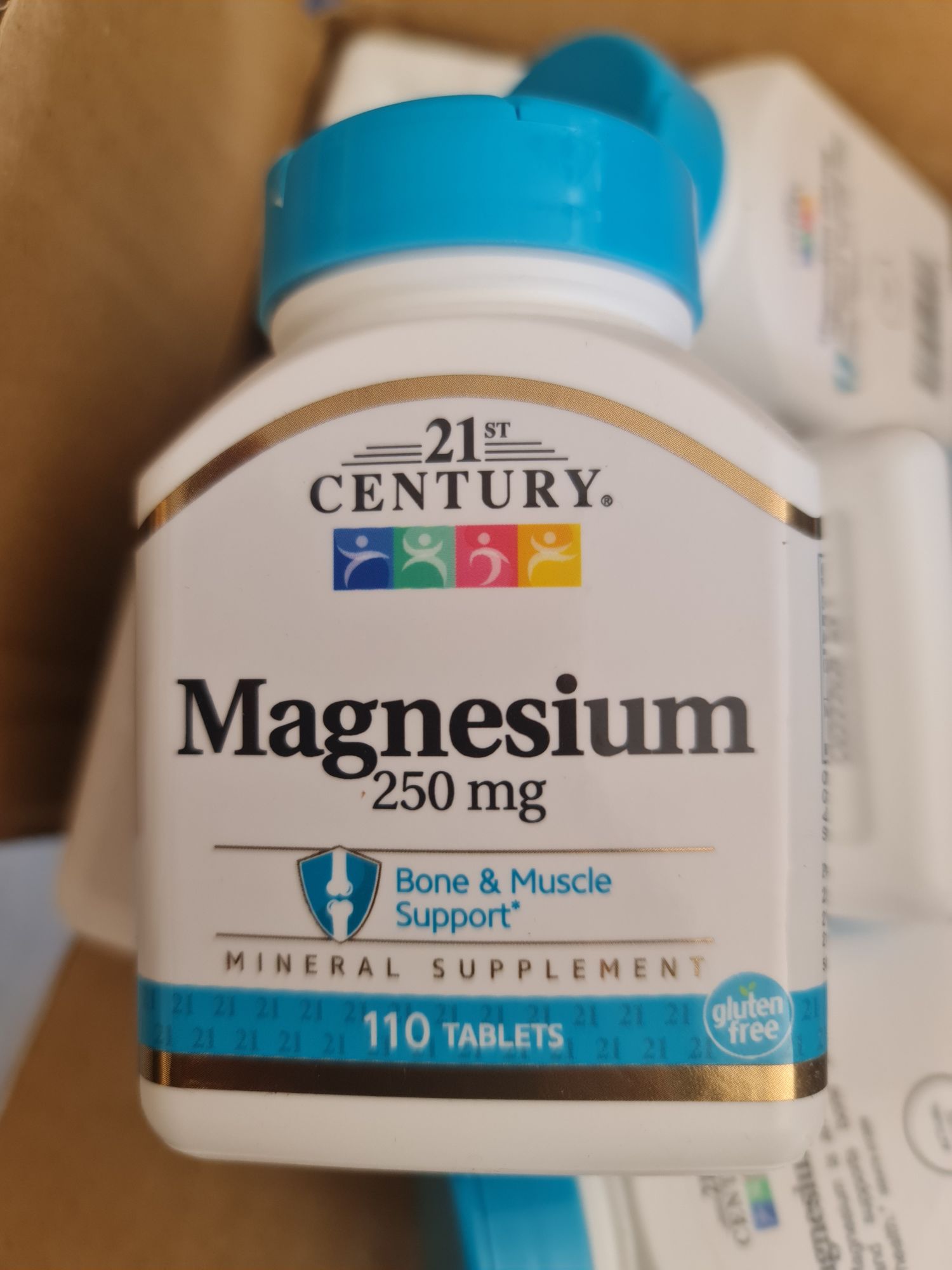 Magnesium 250mg แมกนีเซียม 110เม็ด 21st century