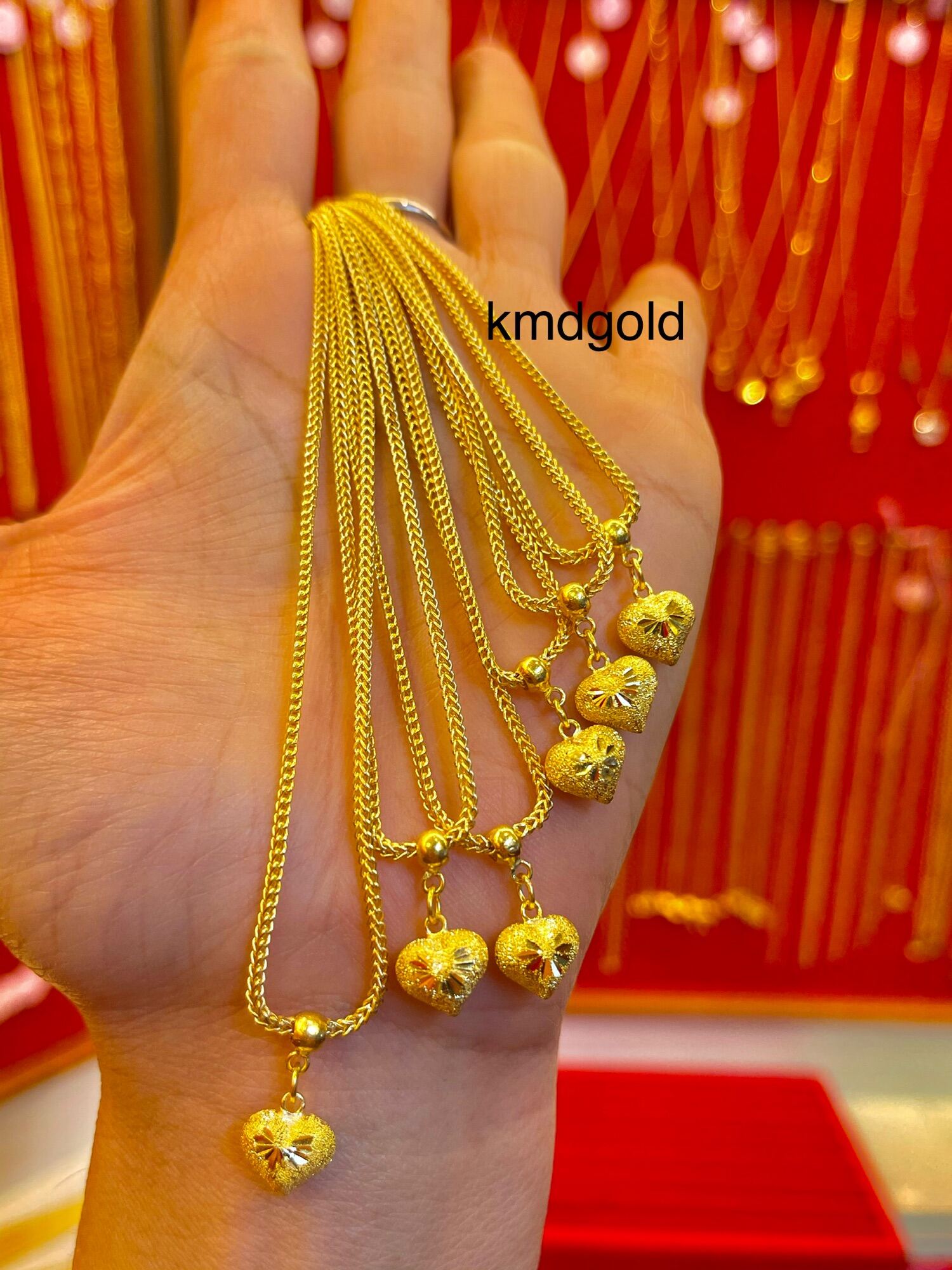 KMDGold สร้อยคอทอง 1สลึง ทองแท้ขายได้จำนำได้ พร้อมใบรับประกัร