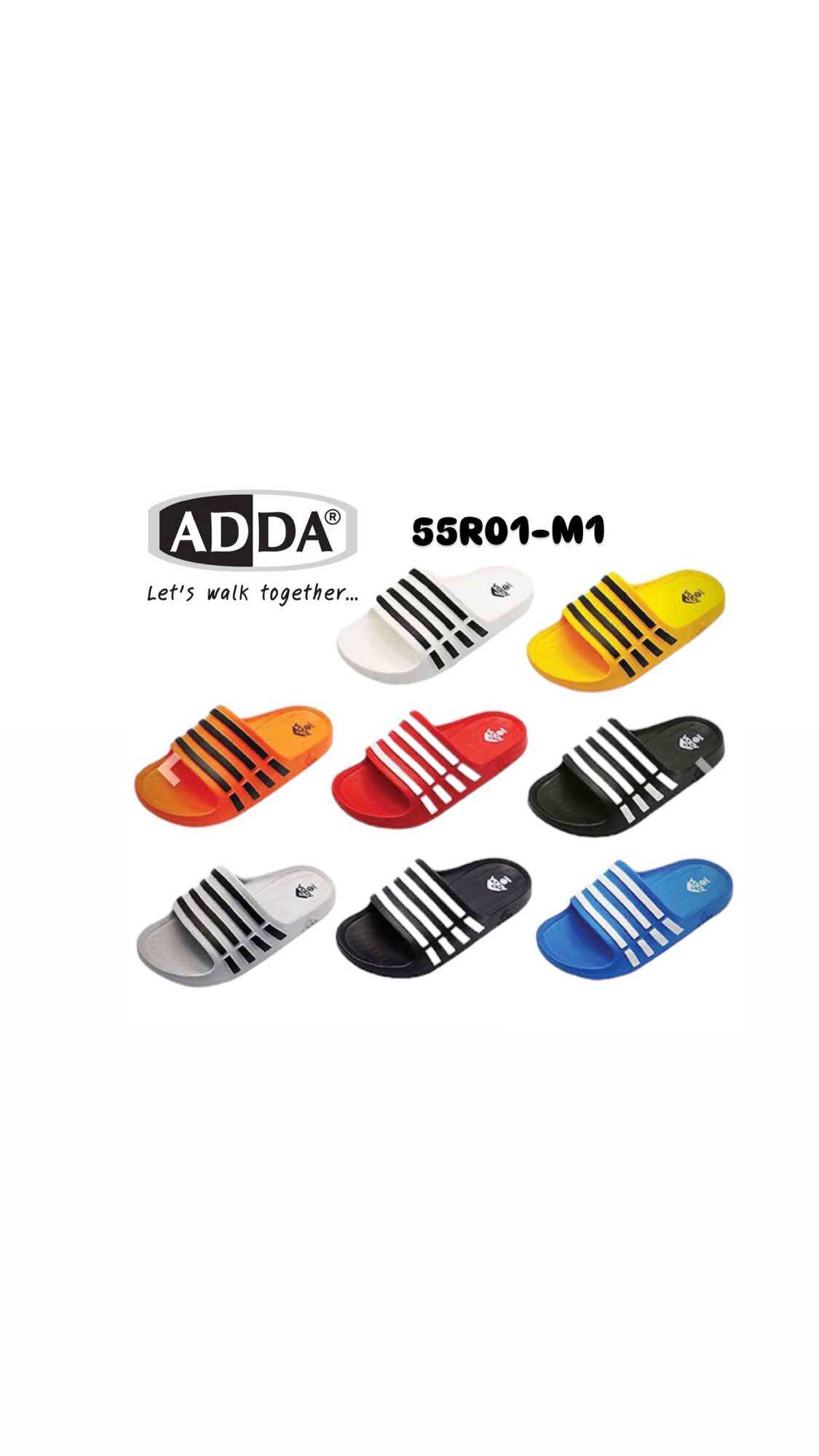 👟55R01 ของ ADDA 👟รองเท้าแตะแบบสวม ราคา 99 บาท*ส่งฟรี