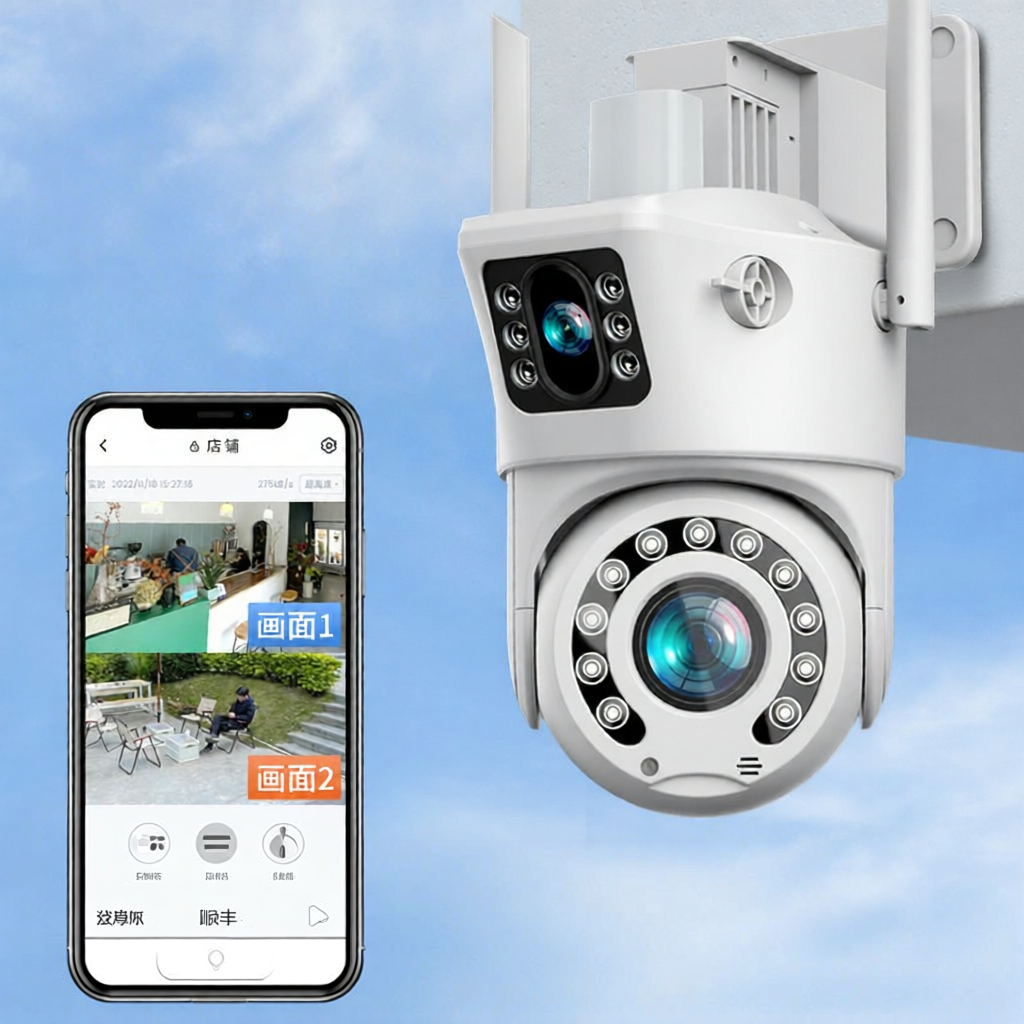 Candy | 360-Degree Wireless WiFi Remote Control Outdoor Indoor Night Vision Camera ราคา 1,123 บาท*ส่งฟรี