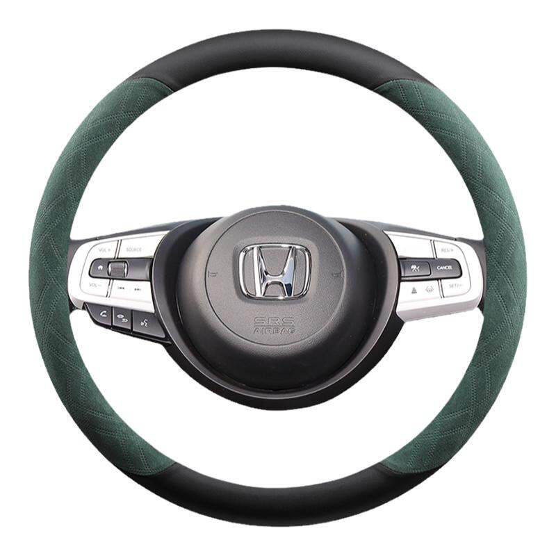 JIBEIDUN | Faux Leather Steering Wheel Cover for Honda Life and Fit Models ราคา 358 บาท*ส่งฟรี