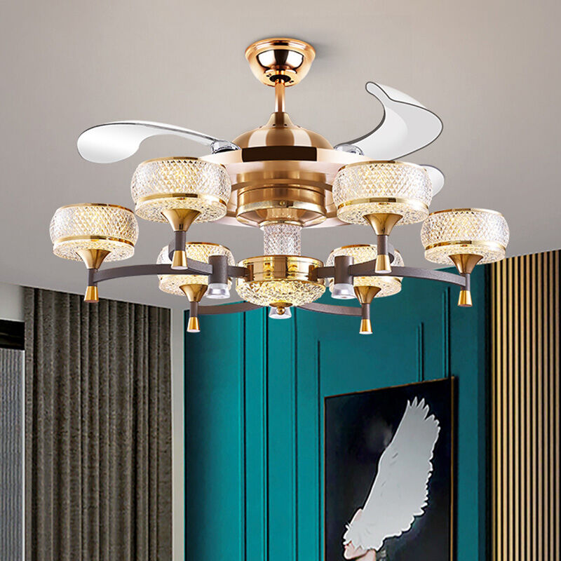 [CHIGO | Crystal Modern Chandelier with Fan for Living Room and Dining Room,CHIGO | Crystal Modern Chandelier with Fan for Living Room and Dining Room,] ราคา 3,823 บาท*ส่งฟรี