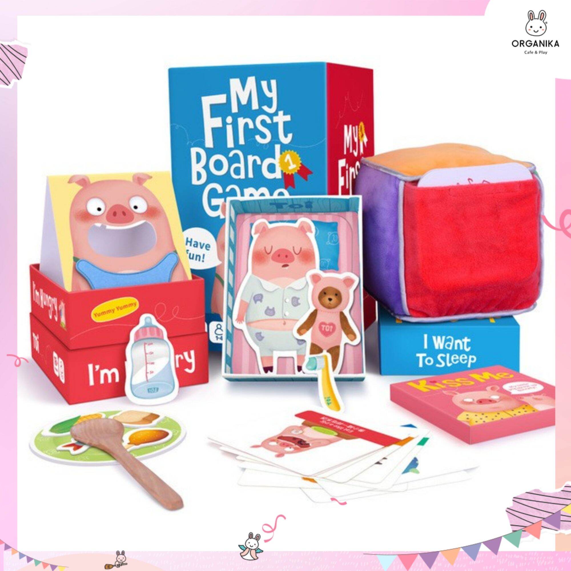 My First Board Game 3in1 แบรนด์ TOI บอร์ดเกมส์หมูน้อยเล่นได้หลากหลายรูปแบบ ราคา 1,390 บาท*ส่งฟรี