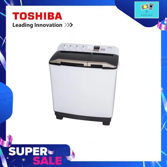 Toshiba เครื่องซักผ้าฝาบน 2 ถัง ขนาด 13 กก. (Semi-Auto) รุ่น VH-H140WT