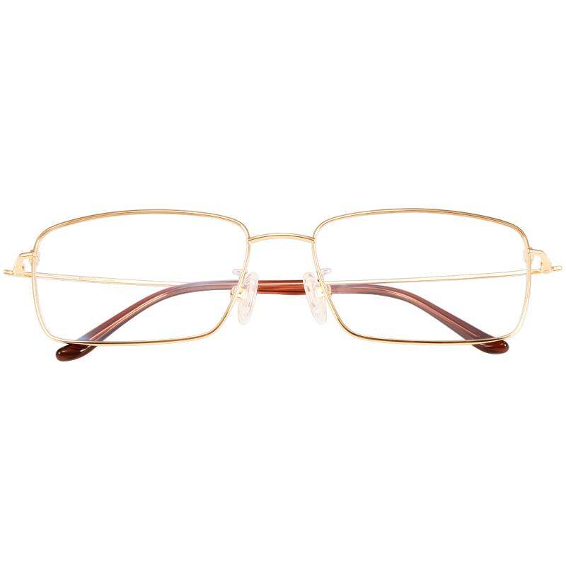 RIGO | Real Gold Full-frame Business Glasses for Large Faces Big Frame Thin Rimmed ราคา 110,528 บาท*ส่งฟรี
