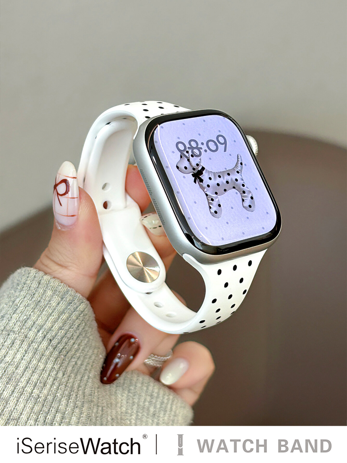 iSeriseWatch | Multi-Model Compatible Apple Watch Band Polka Dot Slim Design Silicone ราคา 316 บาท*ส่งฟรี