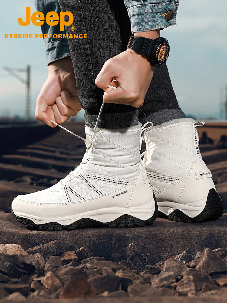 Jeep | Fashion Waterproof Snow Boots for Couples Outdoor Warmth ราคา 3,631 บาท*ส่งฟรี