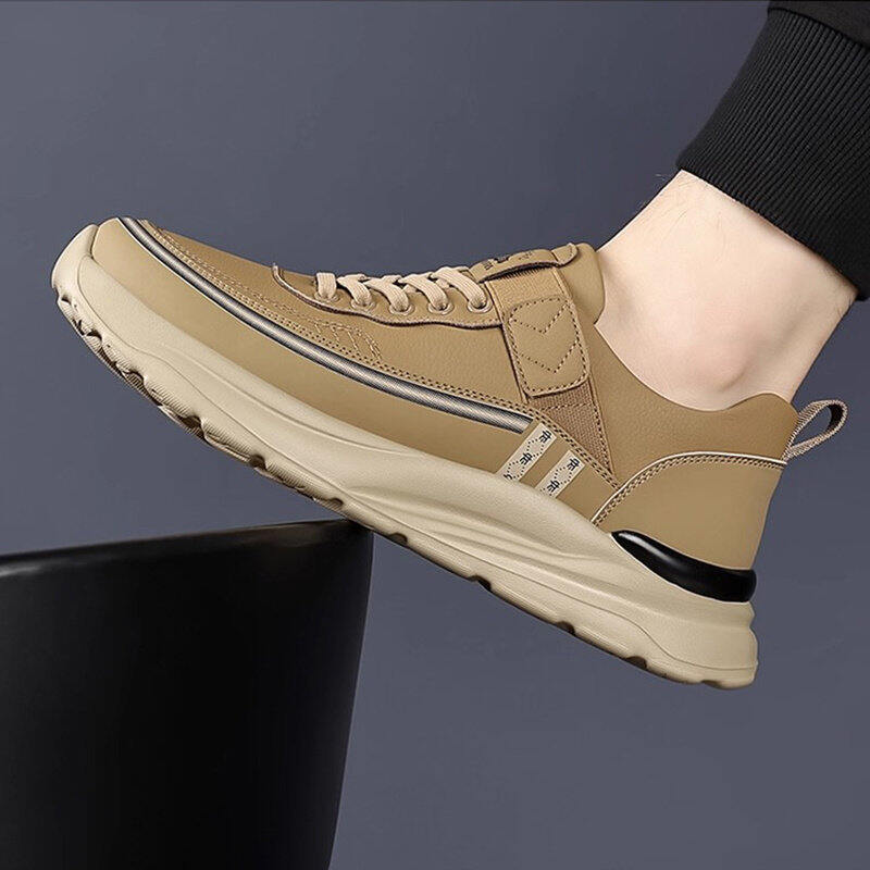 ASUOJIA | 2025 Winter New Real Leather Soft Sole Lightweight Slip Resistant Men's Casual Shoes ราคา 8,208 บาท*ส่งฟรี