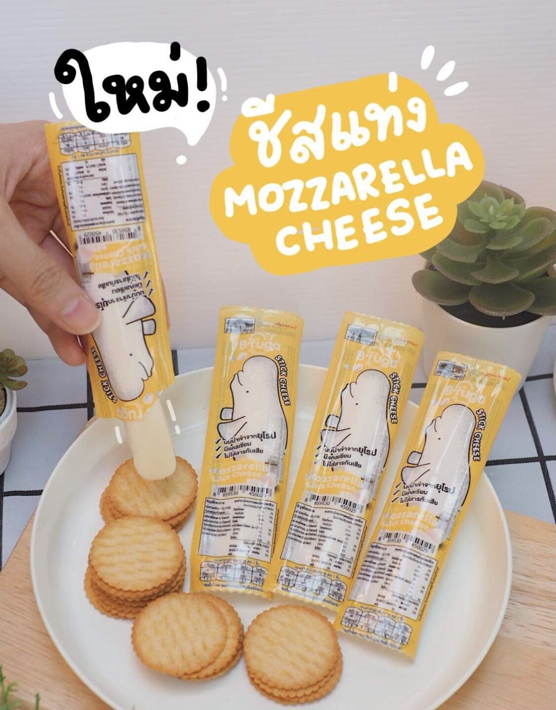 🧀ชีสแท่ง จ้า🧀ชีสแท่ง Mozzarella cheese (สินค้าพร้อมส่ง)ฮิตติดอันดับในTikTok สดใหม่ทุกวัน