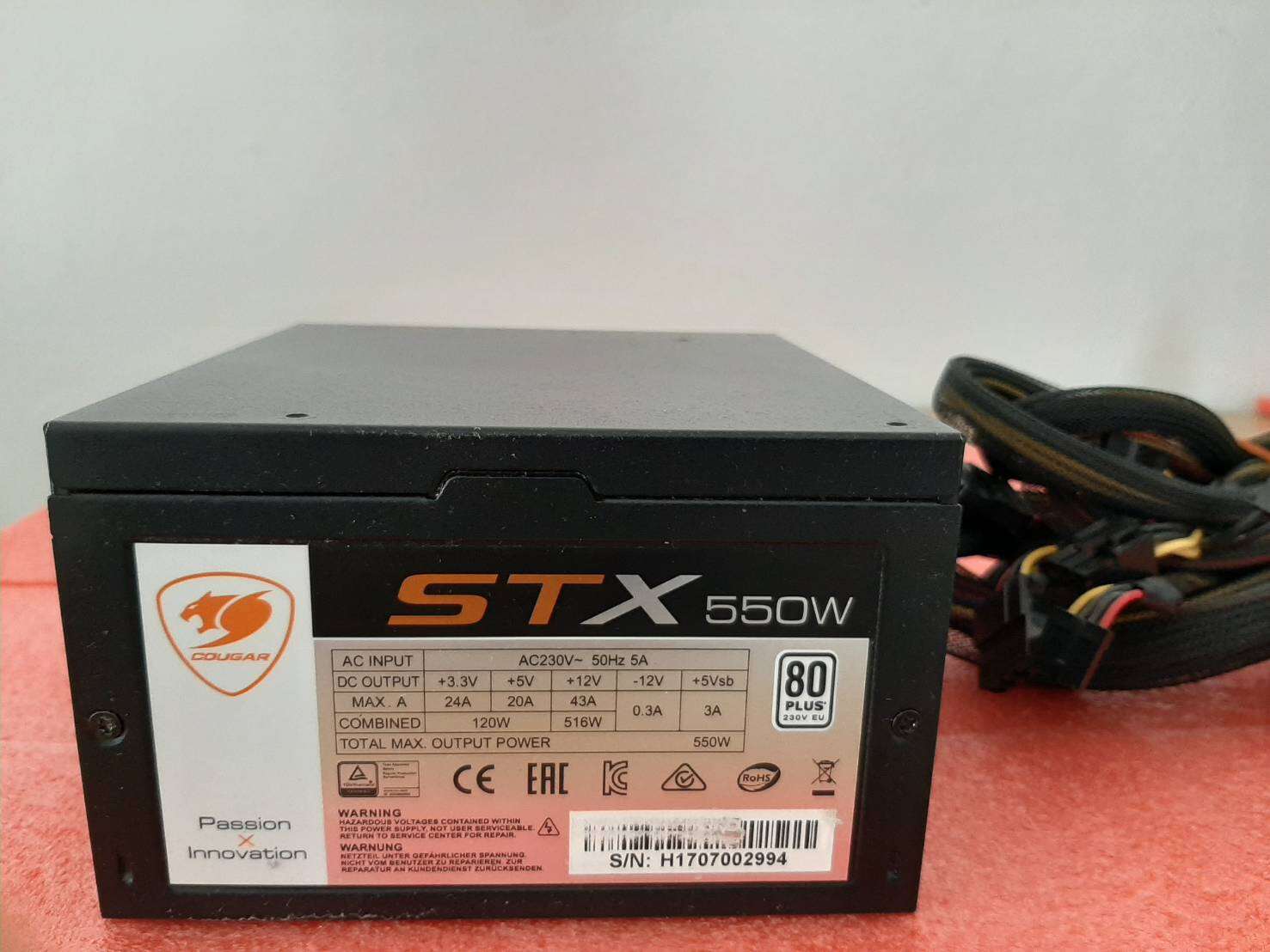 Power Supply COUGAR STX 550W 80+ PLUS มือสอง สภาพดี | Lazada.co.th