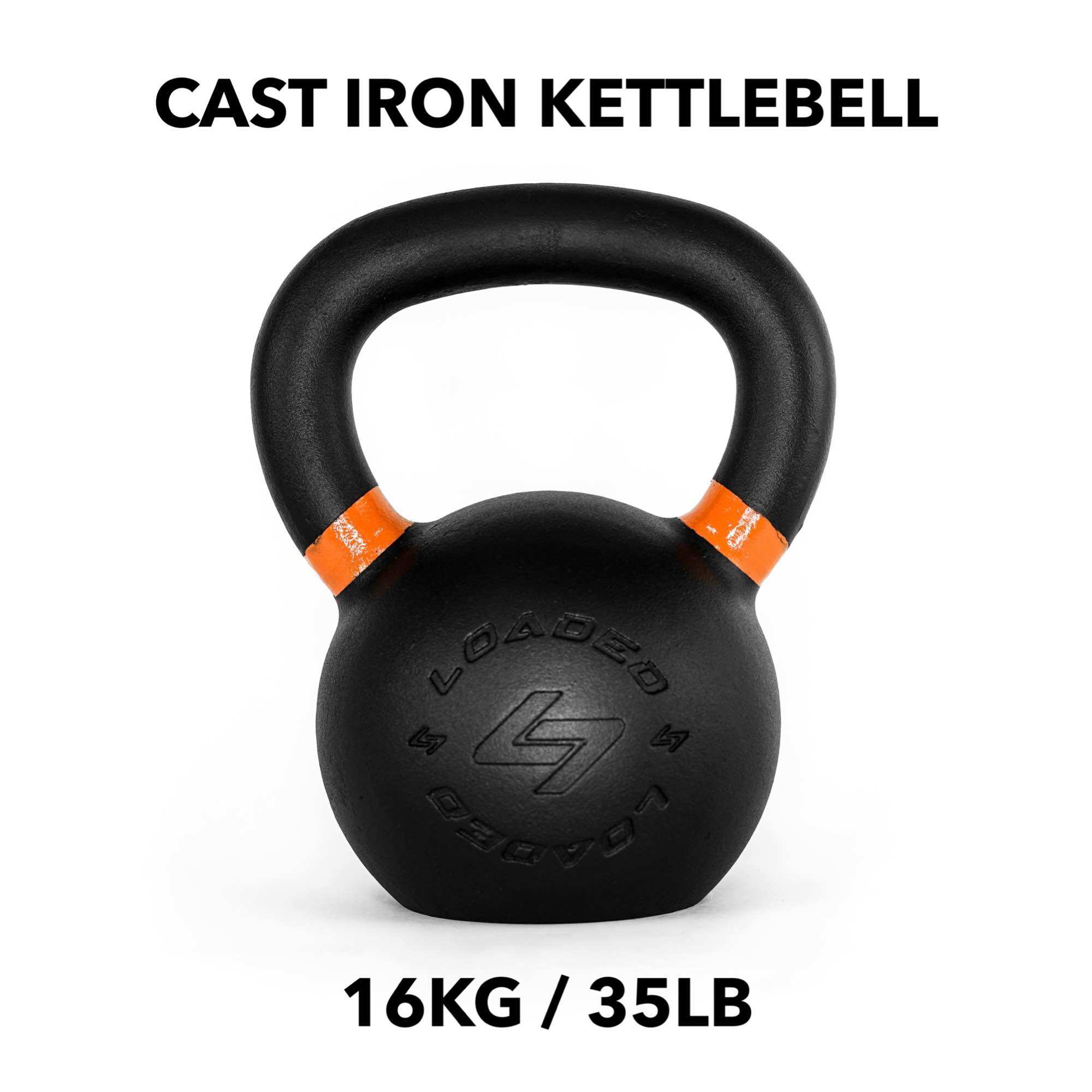 NEW💥สินค้าใหม่💥 CAST IRON KETTLEBELL (เหล็กหล่อ) เกรดสุงสุด 16KG / 35LB ราคา 1,790 บาท*ส่งฟรี
