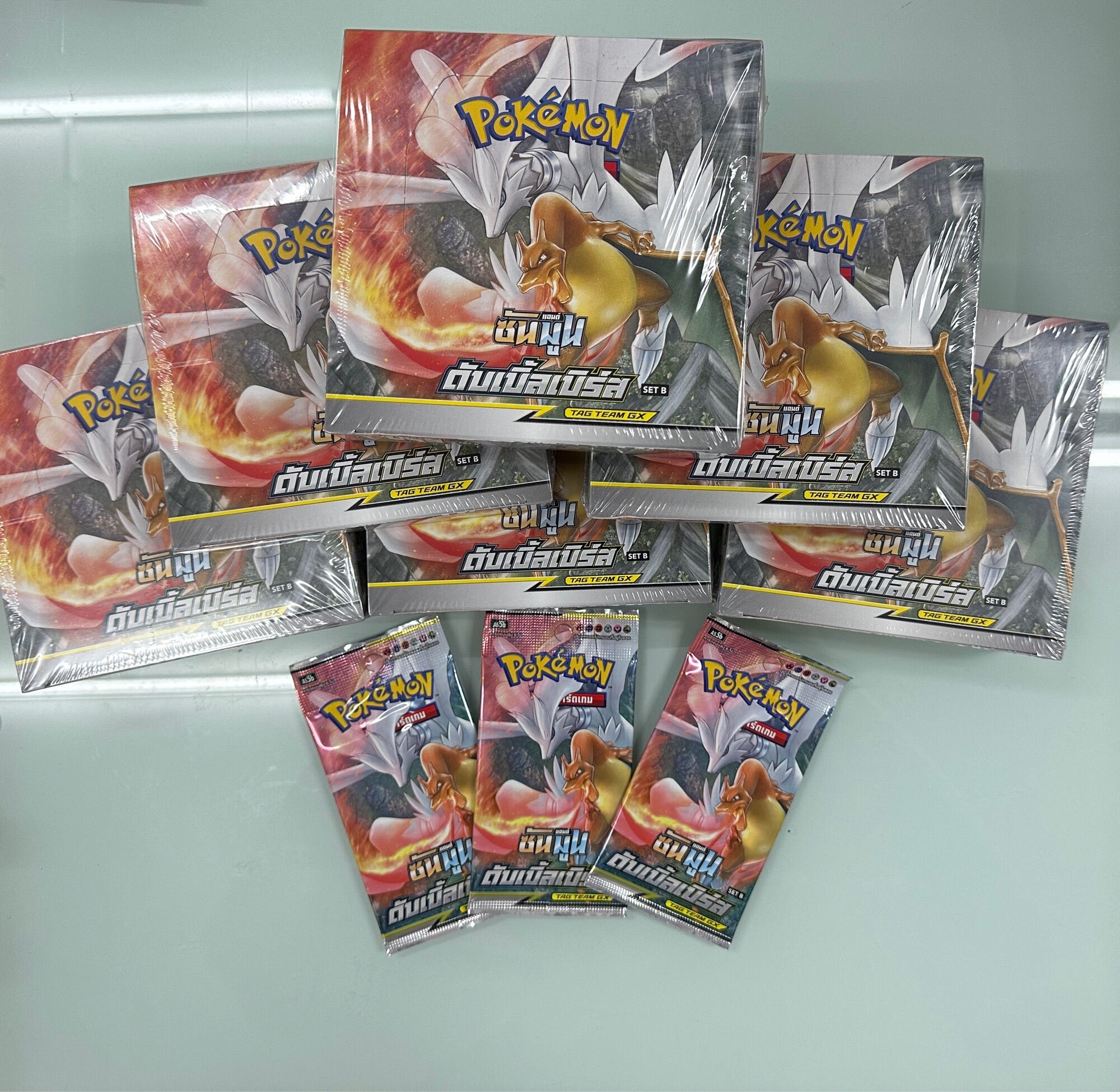 Pokemon TCGการ์ดโปเกมอนTCG AS5b ซันมูลดับเบิ้ลเบิร์ส Set B Booster Pack ...