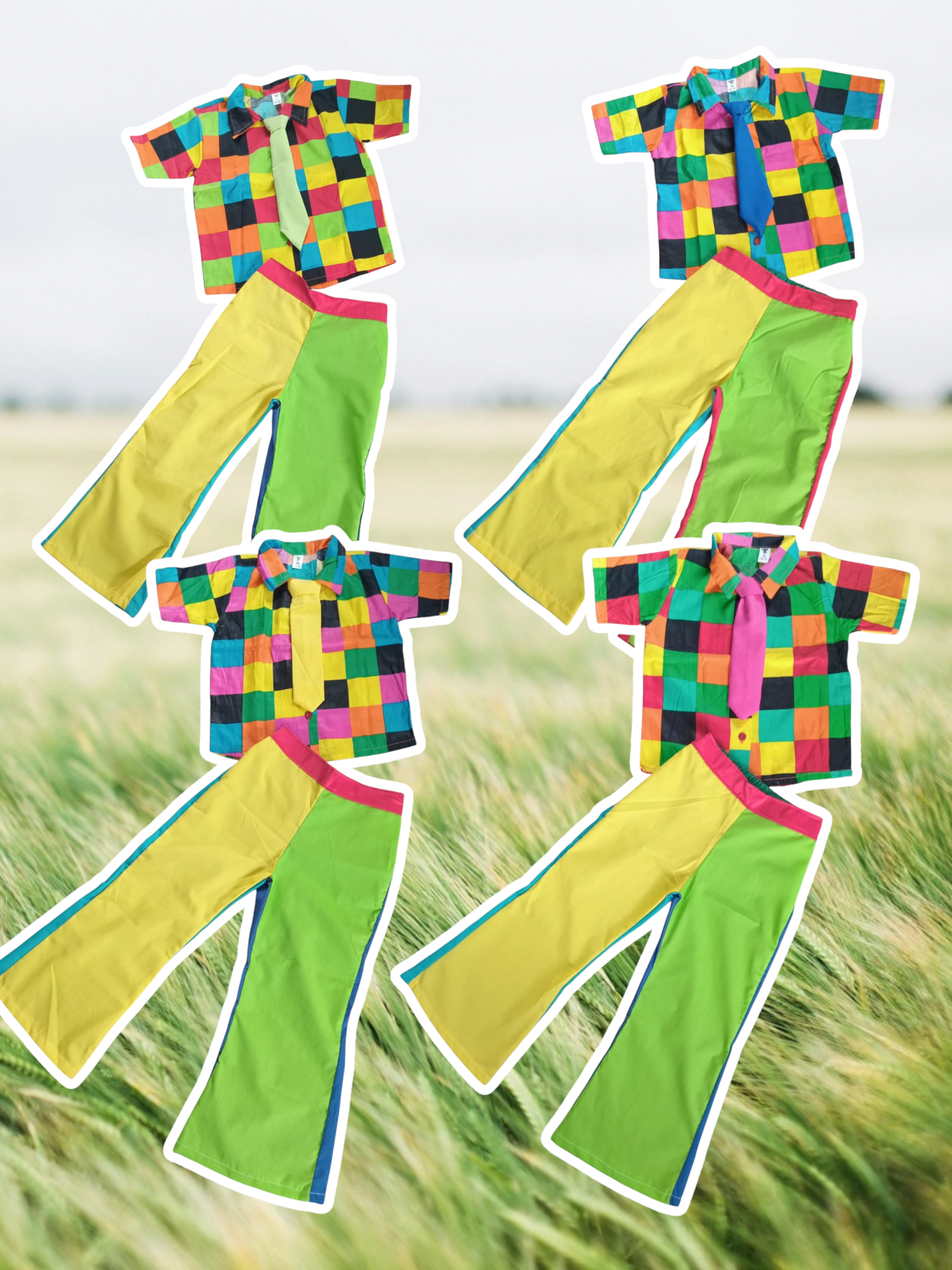 ชุดแหยมเด็ก ชุดแหยม ชุดสงกรานต์ ชุดงานวัด ชุดย้อนยุค ราคา  210 บาท*ส่งฟรี