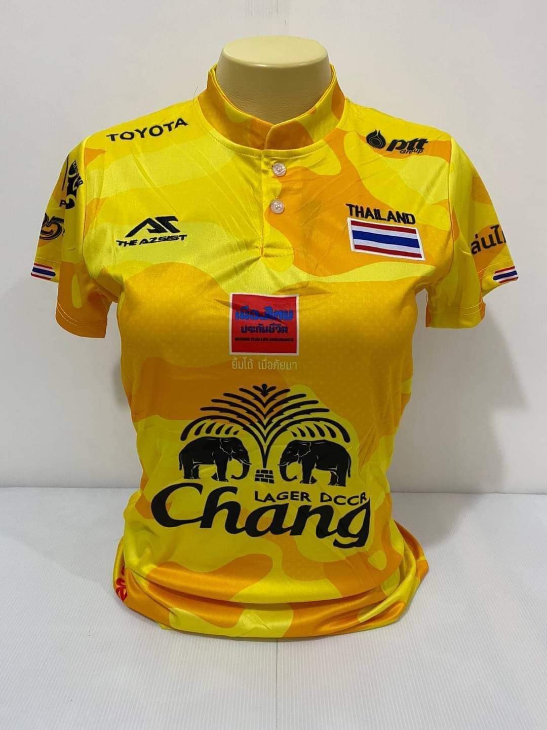 เสื้อกีฬาหญิงทีมไทยแลนด์  ขนาดฟรีไซส์อก32-36 ทรงเข้ารูป