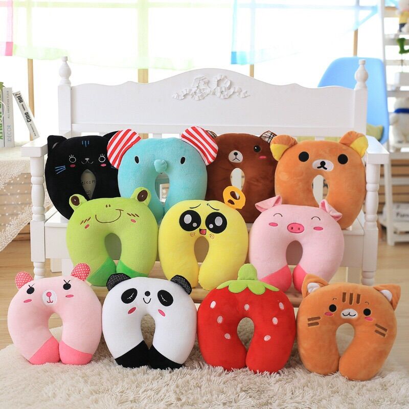 Xidi Cartoon Animal Pattern Neck Pillow, Travel Neck U Shape Pillow