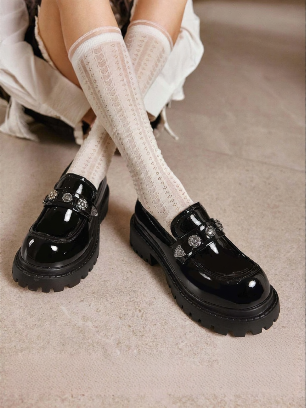 Platform Heel Thick Sole Loafer 5cm ราคา 8,244 บาท*ส่งฟรี