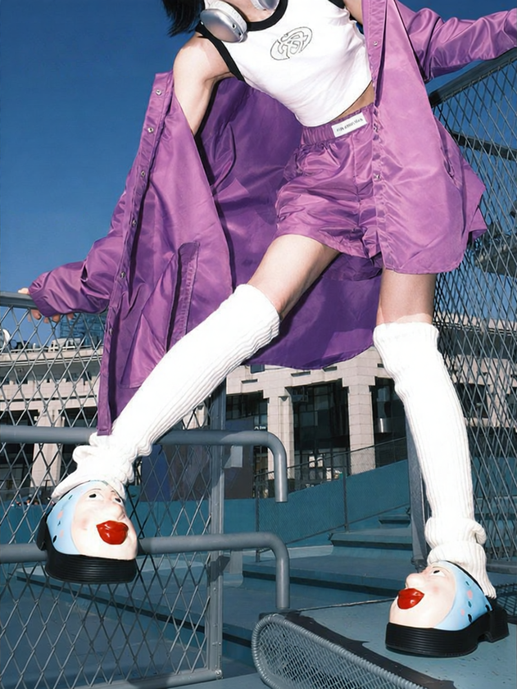 DAPHNE LAB | Cute Candy Face Thick Sole Couple Slippers ราคา 3,831 บาท*ส่งฟรี