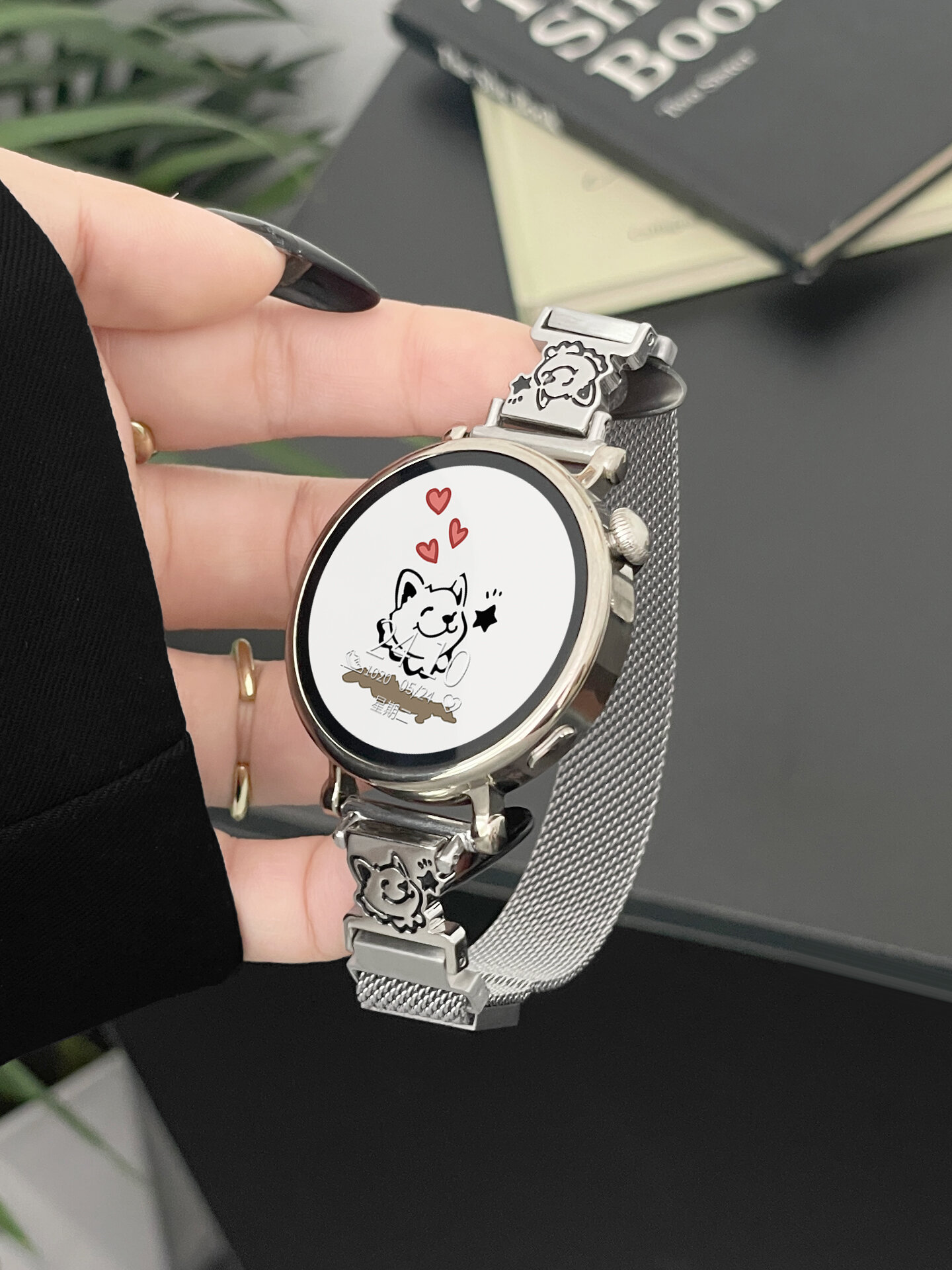 YUNDINGCHUANGXIANG | Magnetic Metal Summer Fashion Smart Sports Watch Strap for OWatch ราคา 299 บาท*ส่งฟรี
