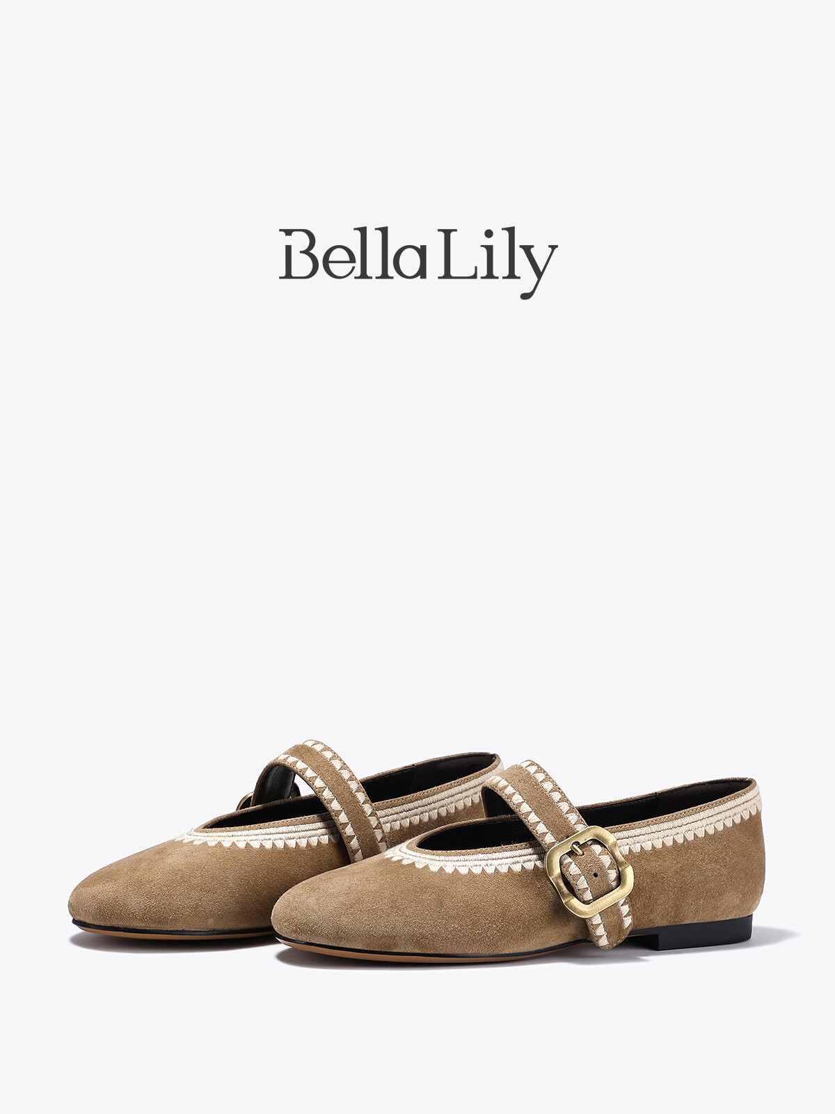 Bella Lily | Flat Mary Jane Shoes Leather Soft Sole ราคา 3,647 บาท*ส่งฟรี