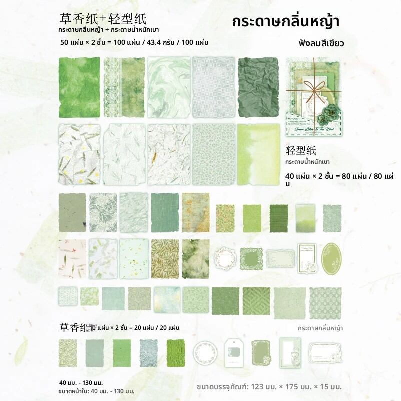 JIANQI 100 ชิ้น Vintage Decor Scrapbooking วัสดุกระดาษ Combo ชุด DIY ขยะ Journal Collage อัลบั้มภาพ Retro พื้นหลังกระดาษ