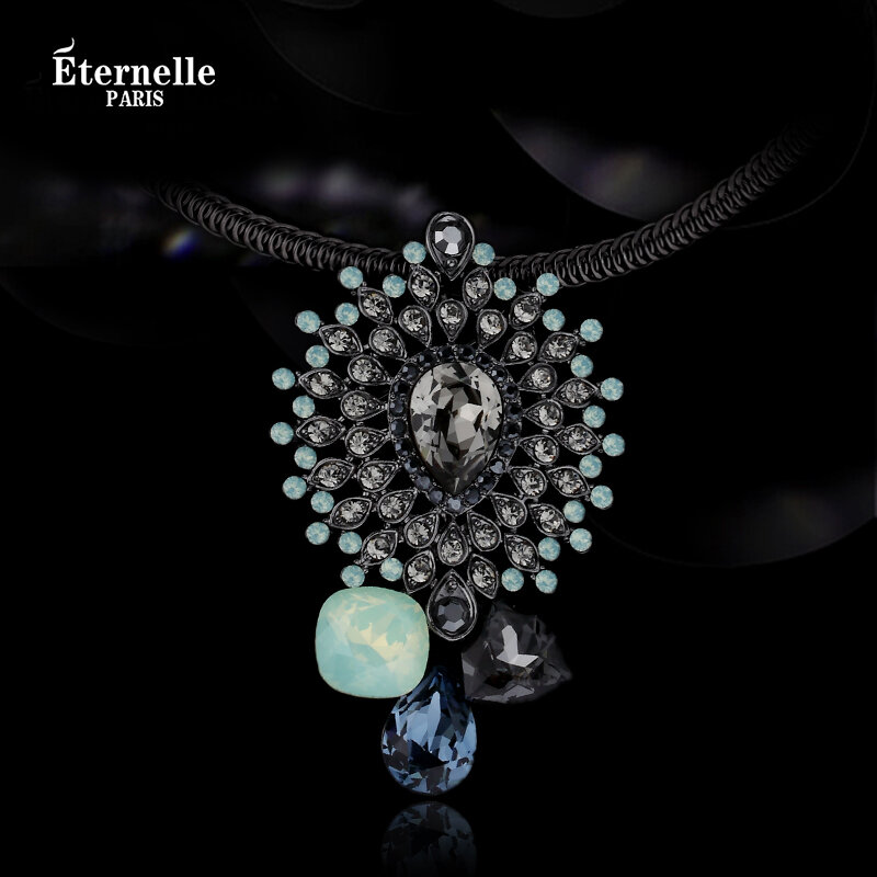 [Eternelle | Eternelle French Baroque Vintage Jewelry Necklace With Austrian Crystal Pendant Collarbone Chain Women's Fresh Out New Style,Eternelle | Eternelle French Baroque Vintage Jewelry Necklace With Austrian Crystal Pendant Collarbone Chain Women's ราคา 2,635 บาท*ส่งฟรี