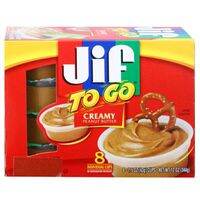 จิฟทูโก เนยถั่วบดละเอียด Jif To Go Creamy Peanut Butter 249g