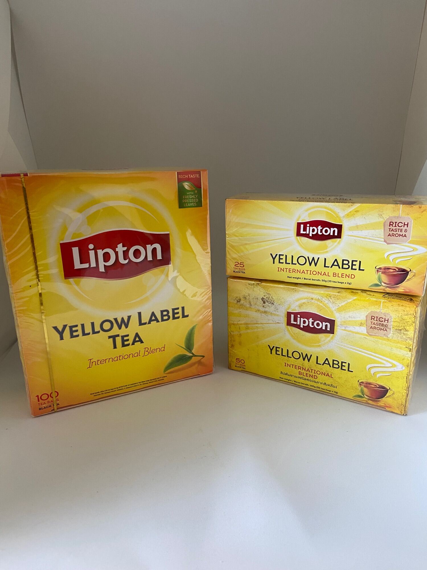 ชาลิปตัน ชนิดซอง Lipton Yellow Label Tea มี 3 ขนาด Lazada.co.th