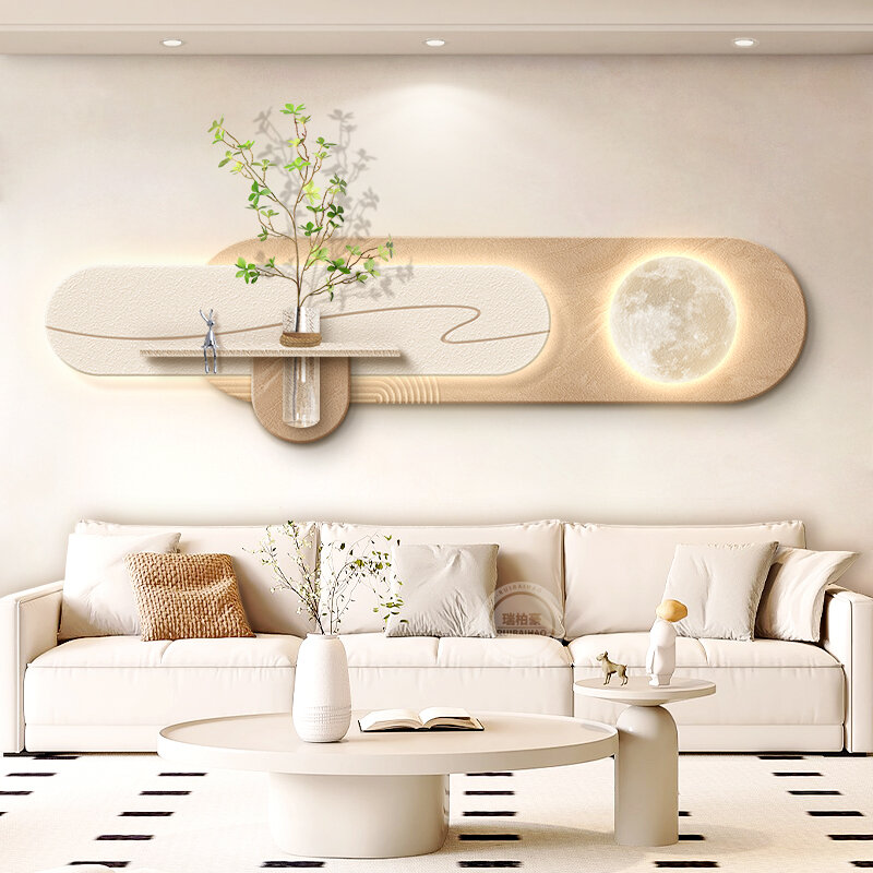 RUIBAHAO | Water Cultivated Green Plants Wall Decor Painting Wooden Cream Style ราคา 4,564 บาท*ส่งฟรี