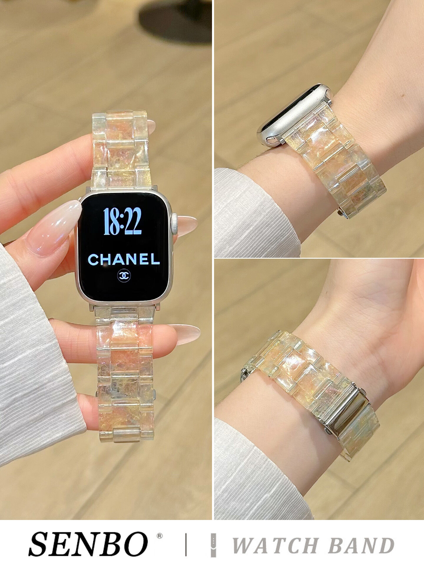 SENBO | Summer Resin Three-band Breathable Sport Watch Strap ราคา 594 บาท*ส่งฟรี