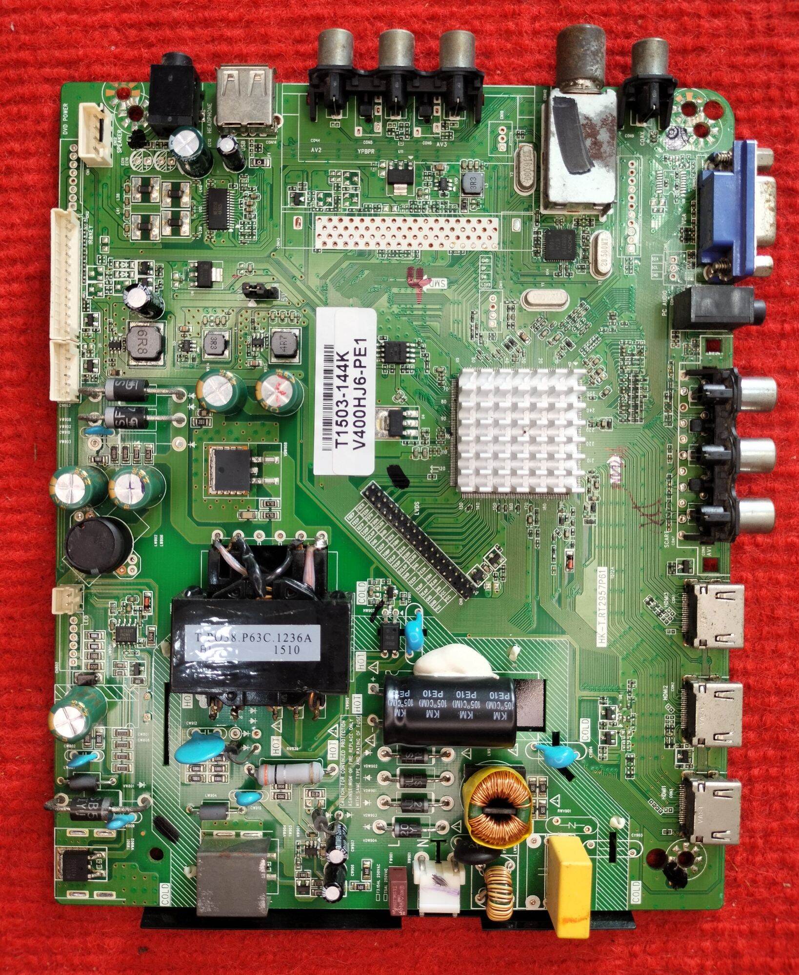Provision 39g53 Tv Motherboard, Model Hk-T.Rt2957P61, 100% Genuine, Second-Hand, in Good Condition, Tested before Shipping, with Warranty. ราคา 1,080 บาท*ส่งฟรี