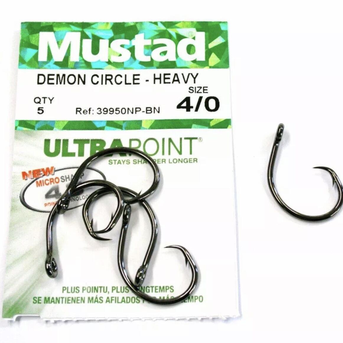 MUSTAD DEMON CIRCLE HEAVY 39950NP-BN