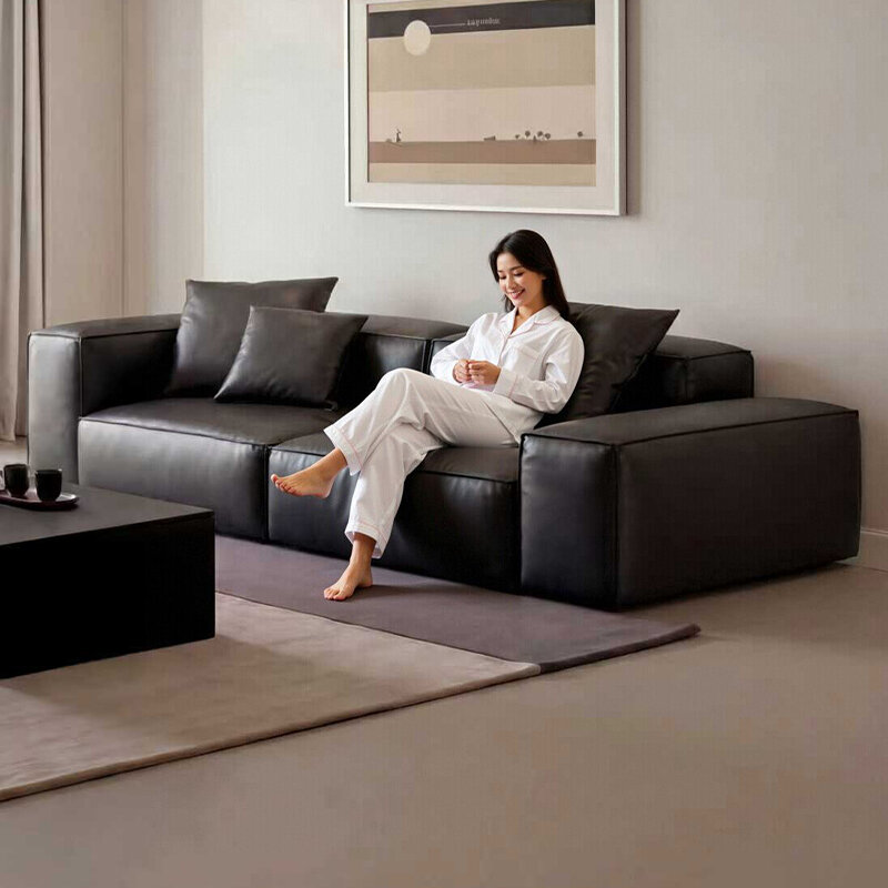 YIWO | Minimalist Leather Sofa Modular Cubic Combination