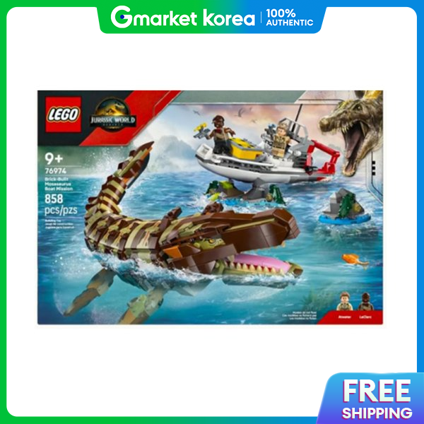 ของเล่นตัวต่อเสริมทักษะ LEGO 76974 Jurassic World Buildable Brick Mosasaurus Boat Mission ราคา 4,797 บาท*ส่งฟรี