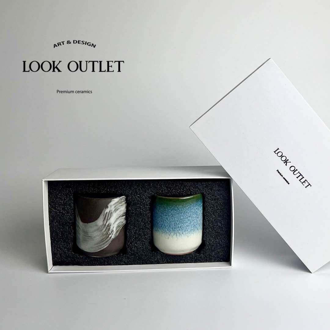 premium box set เซ็ทแก้วชา ของขวัญ แก้วชาเซรามิค2ใบ ขนาด4oz. เลือกสีแก้วได้ งานพรีเมี่ยม เซรามิคแฮนเมด ราคา 590 บาท*ส่งฟรี