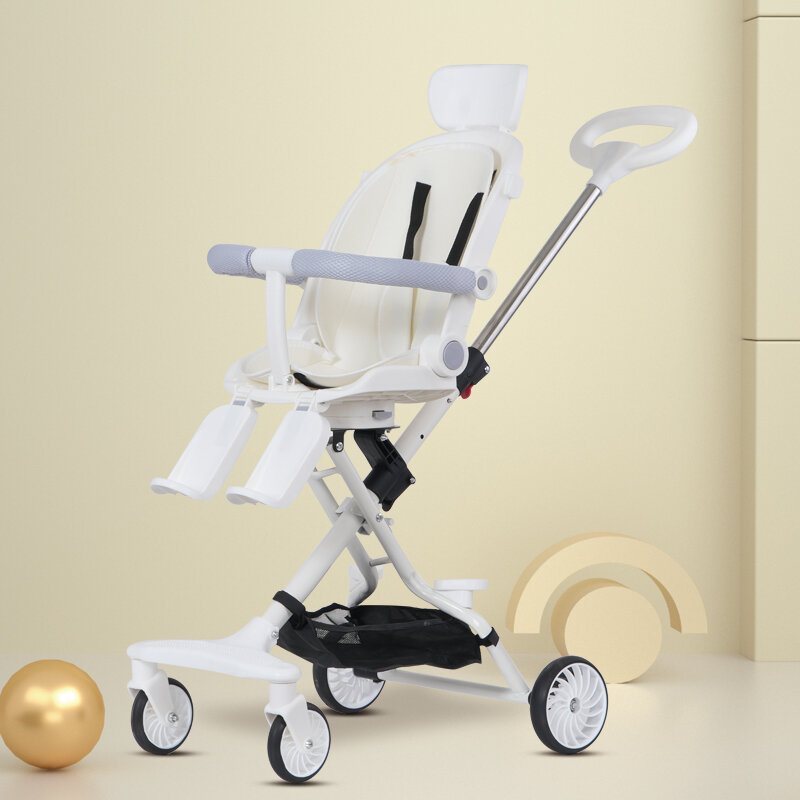Convertible Foldable Bidirectional Stroller High View Baby Carriage
