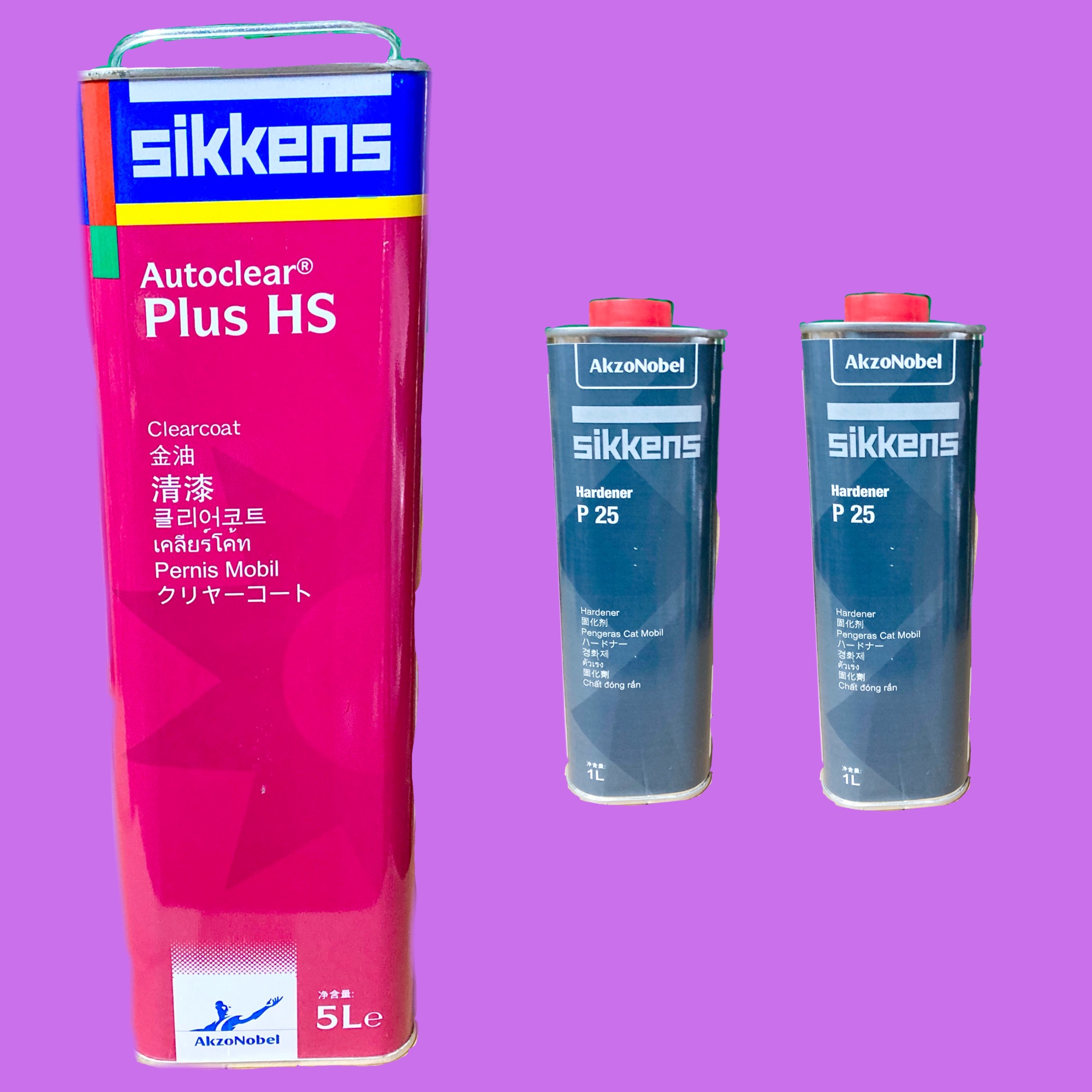 Clear coat SIKKENS HS & HARDENER P 35 and Clear 1 liter dan hardener p 35  0.5 liter from SIKKENS Mawere Car Paints! Contact us today. We are  located