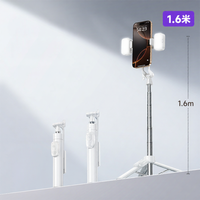 LISEN | ไม้เซลฟี่พร้อมขาตั้งกล้องบลูทูธหมุนได้ 360 องศาป้องกันการสั่นสำหรับเดินทางพกพา